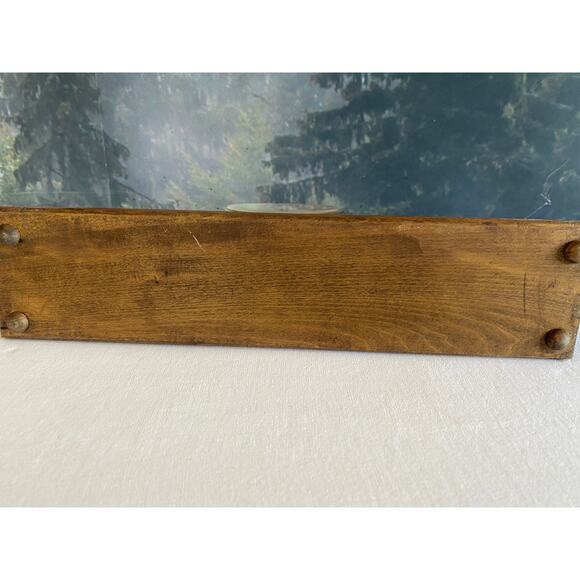 Working Wood Mantel Clock, Roman Numerals, Quartz, 12" Wide - Picture 4 of 8